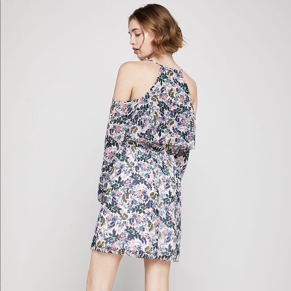BCBGeneration Cold Shoulder Floral Dress - Picture 3 of 4